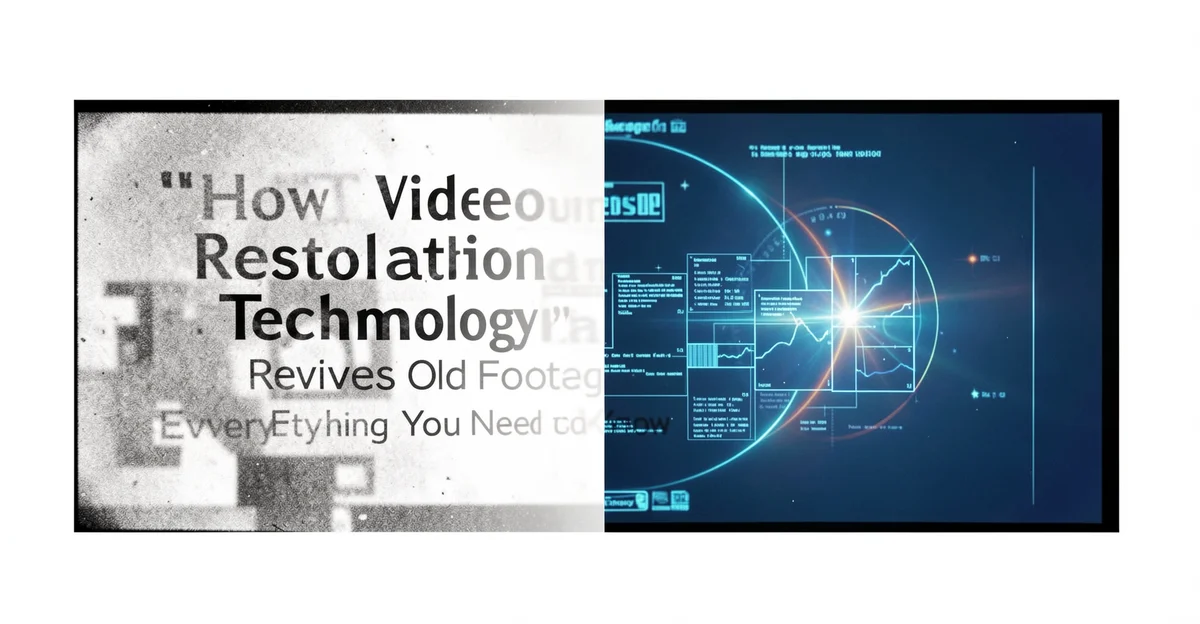 Featured image: Professional featured image for: How Video Restoration Technology Revives Old Footage: Everything Yo