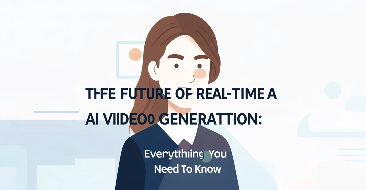 Featured image: Professional featured image for: The Future of Real-time Ai Video Generation: Everything You Need to