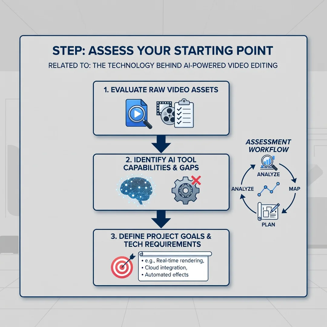 Step 2: Illustration for step: Assess your starting point related to The Technology Behind AI-Powered Video 
