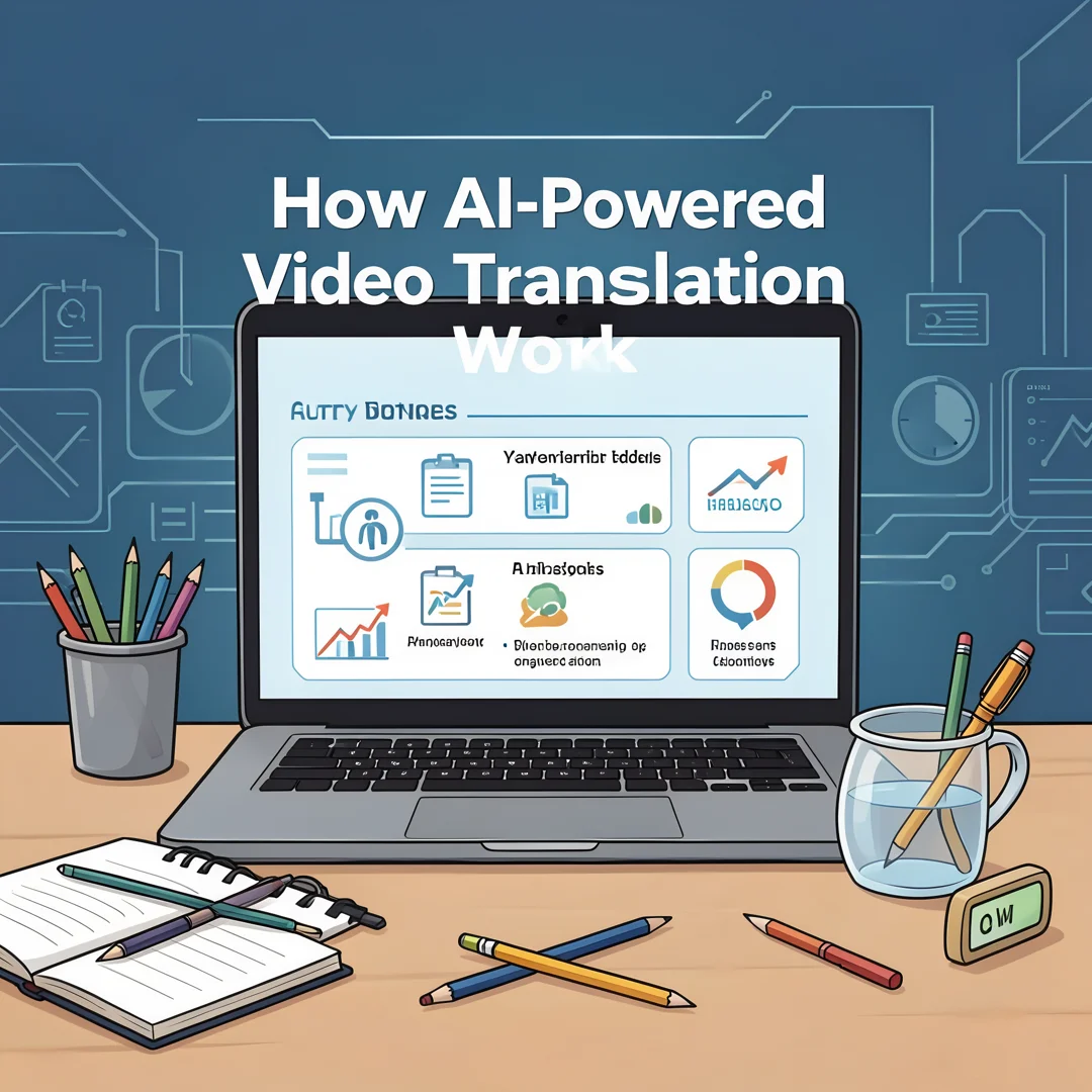 Step 4: Illustration for step: Gather necessary resources related to How AI-Powered Video Translation Works,